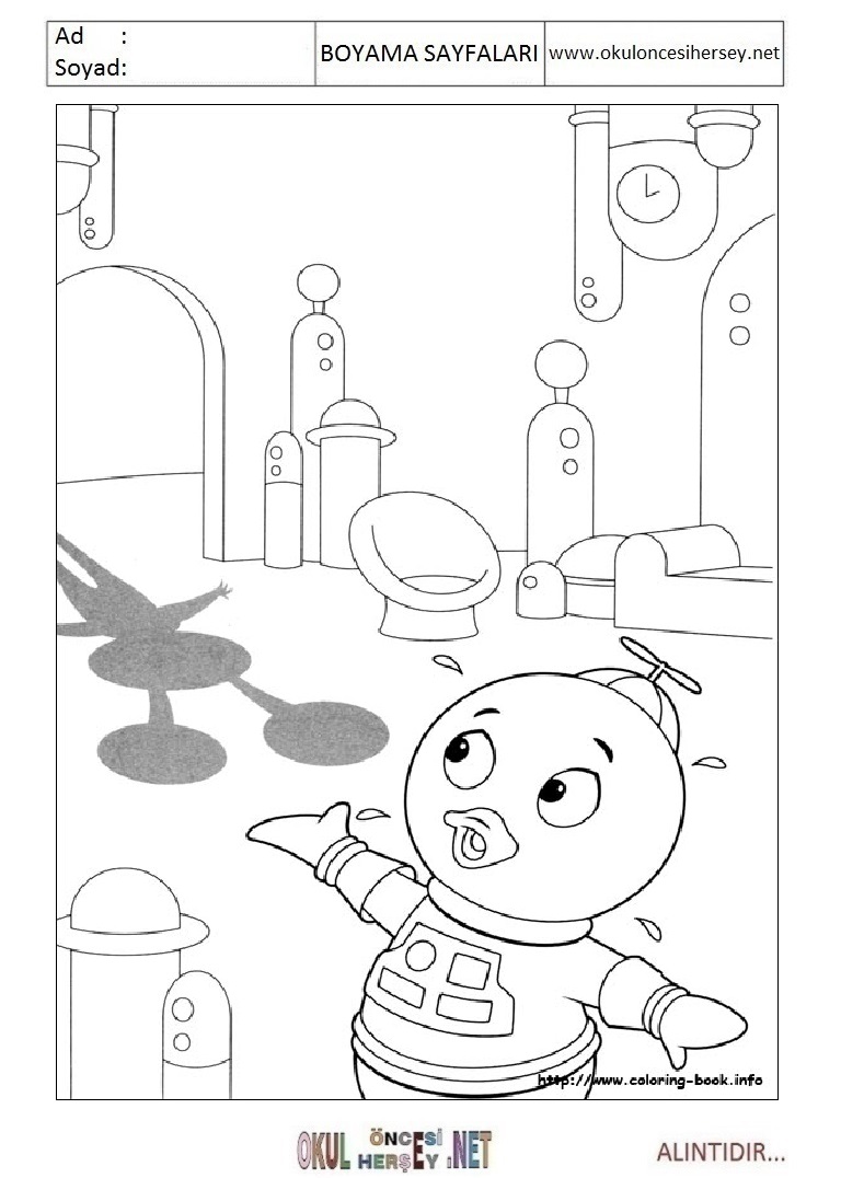 Çocuklar İçin Back Yardigans Boyama Sayfaları 