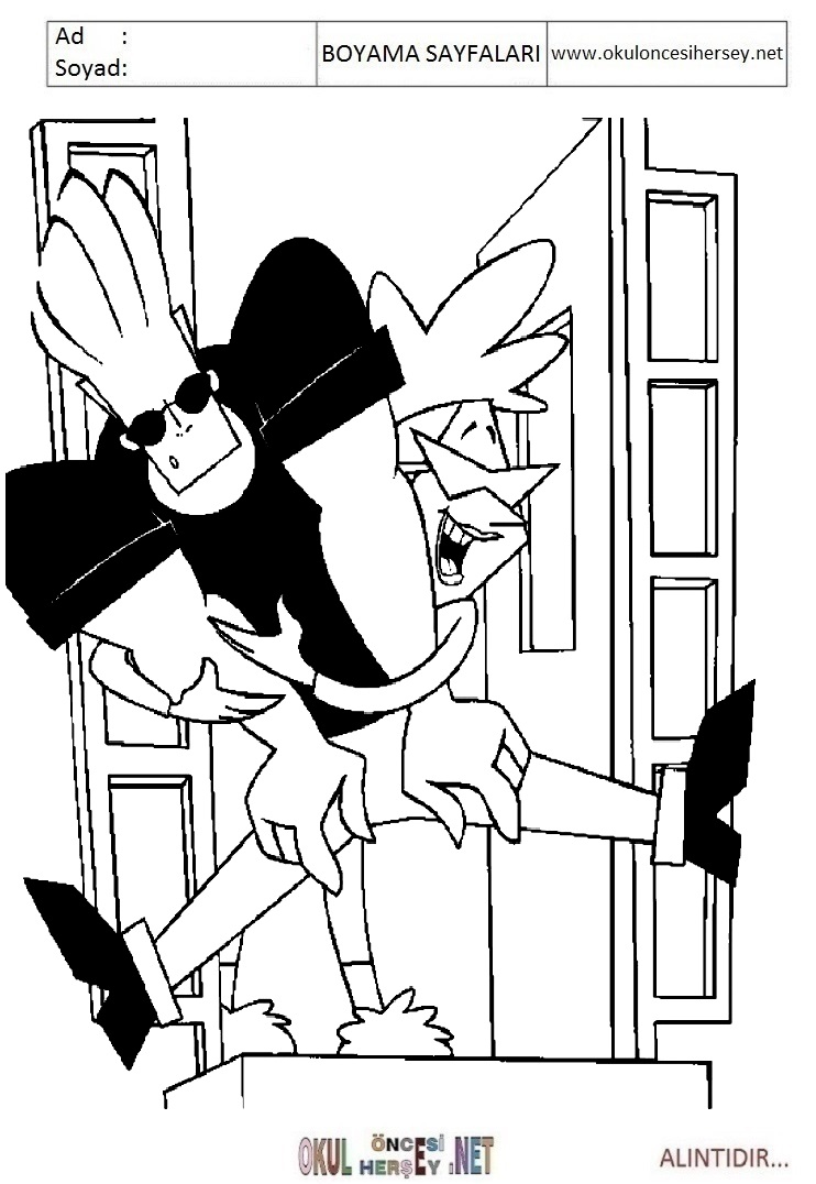 Çocuklar İçin Jhonny Bravo Boyama Sayfaları 