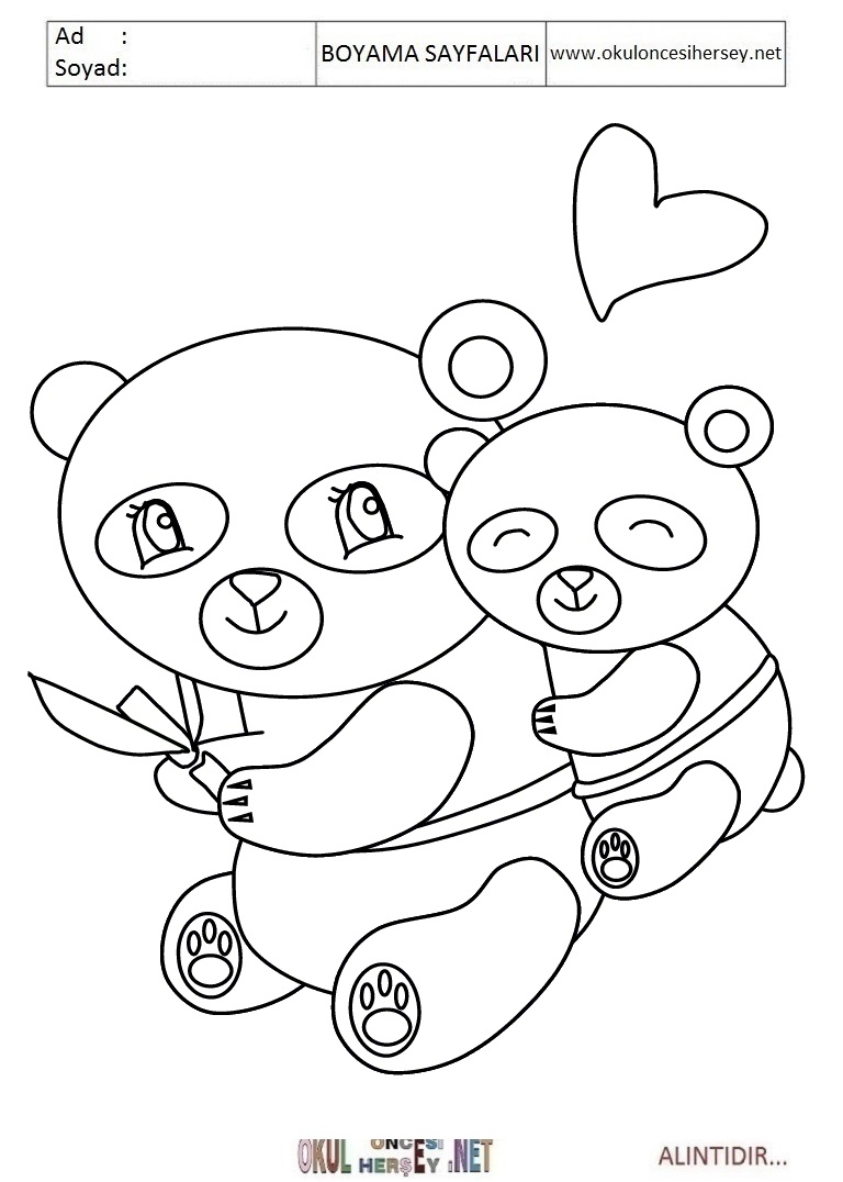 Çocuklar İçin Kawaii Boyama Sayfaları 