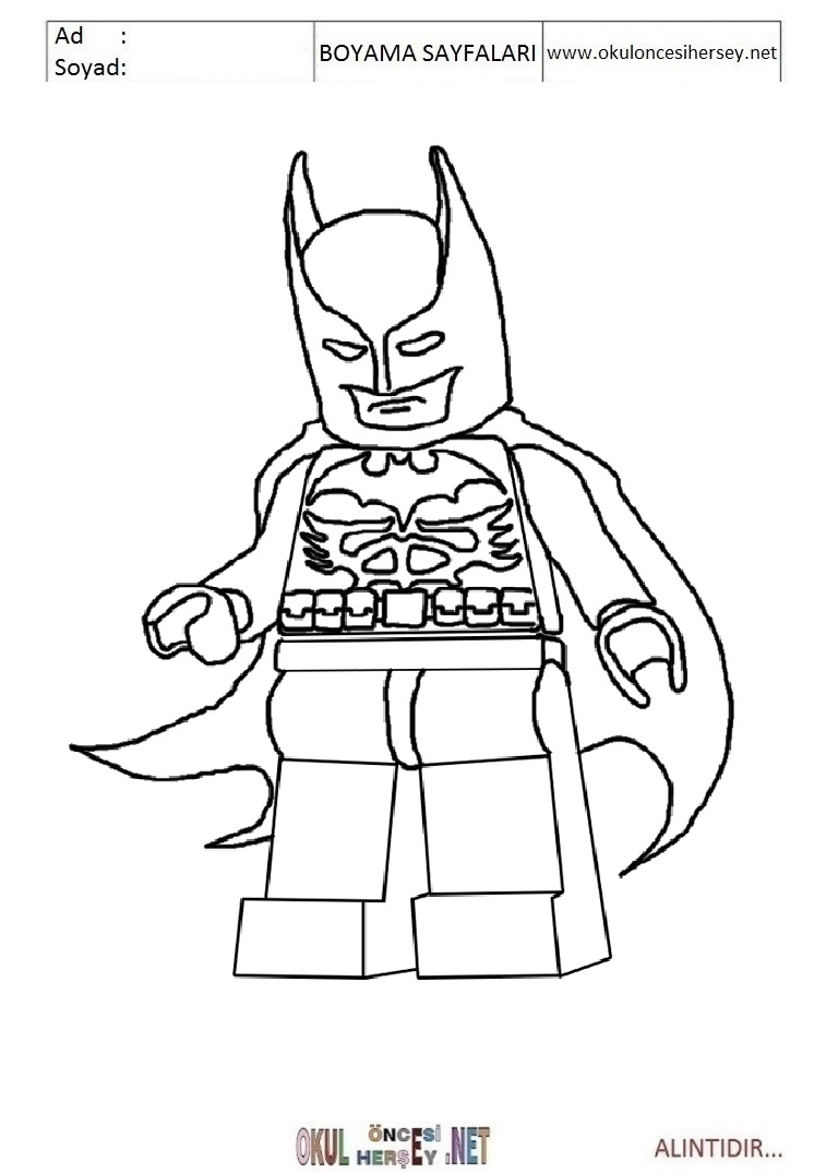 Çocuklar İçin Lego Büyük Macera Boyama Sayfaları 