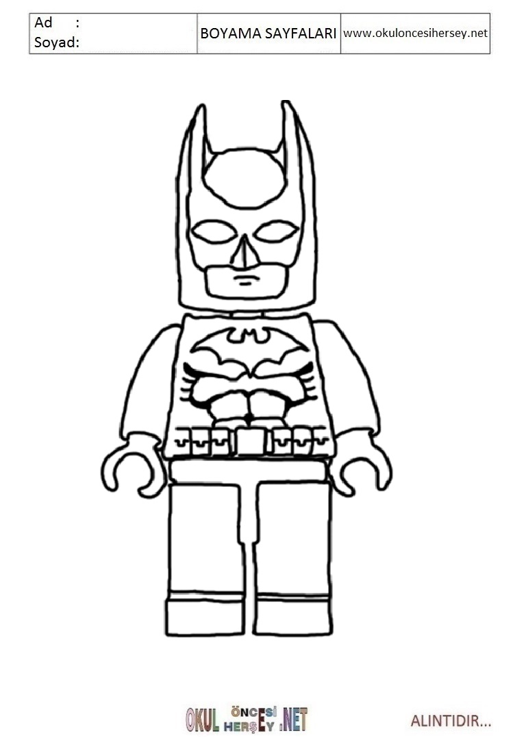 Çocuklar İçin Lego Büyük Macera Boyama Sayfaları 