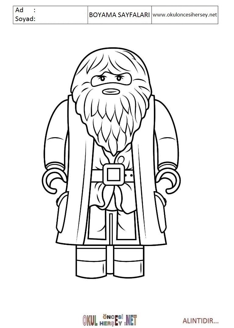 Çocuklar İçin Lego Harry Potter Boyama Sayfaları 