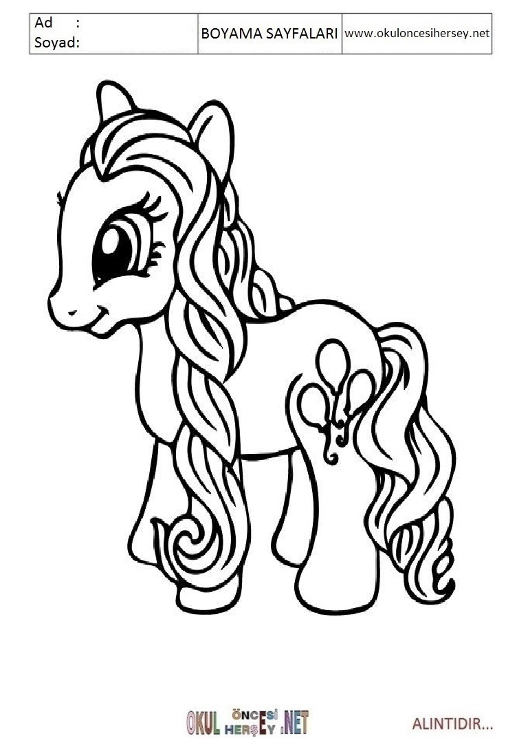 Çocuklar İçin Pinkie Pie Boyama Sayfaları 