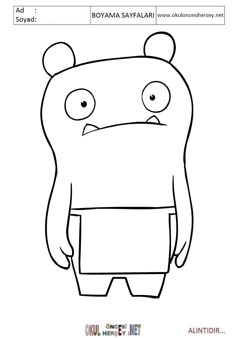 Çocuklar İçin Uglydolls Boyama Sayfaları 