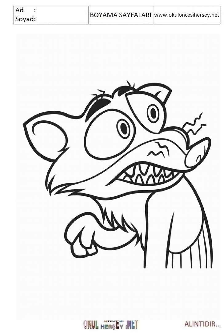 Çocuklar İçin Zootopia Boyama Sayfaları 