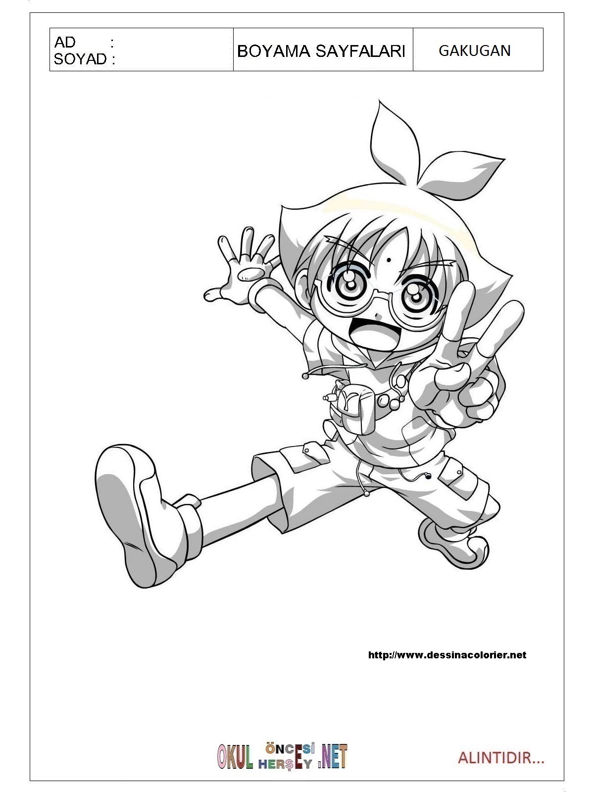Çocuklar İçin Bakugan Boyama Sayfaları 