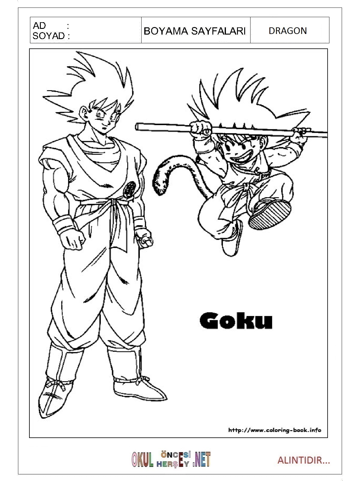 Çocuklar İçin Dragon Boyama Sayfaları 