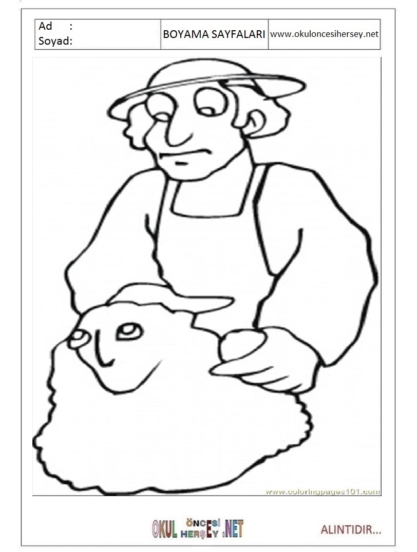 Çocuklar İçin Heykeltraş Boyama Sayfaları 