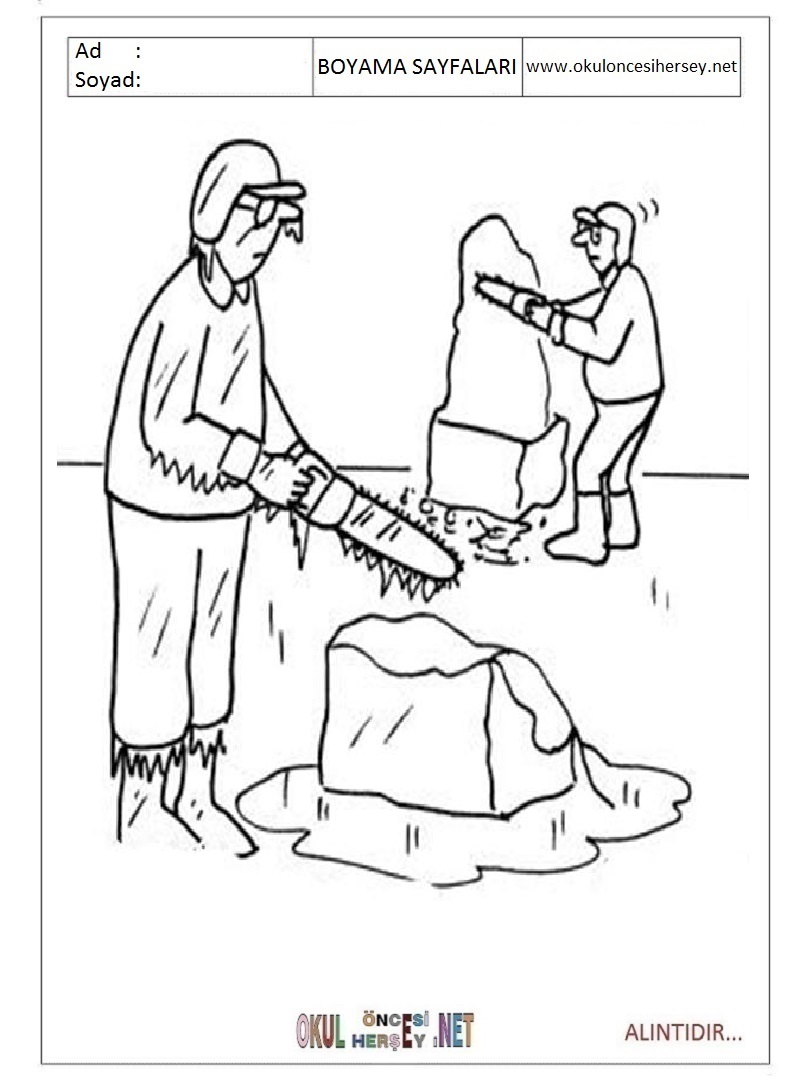 Çocuklar İçin Heykeltraş Boyama Sayfaları 
