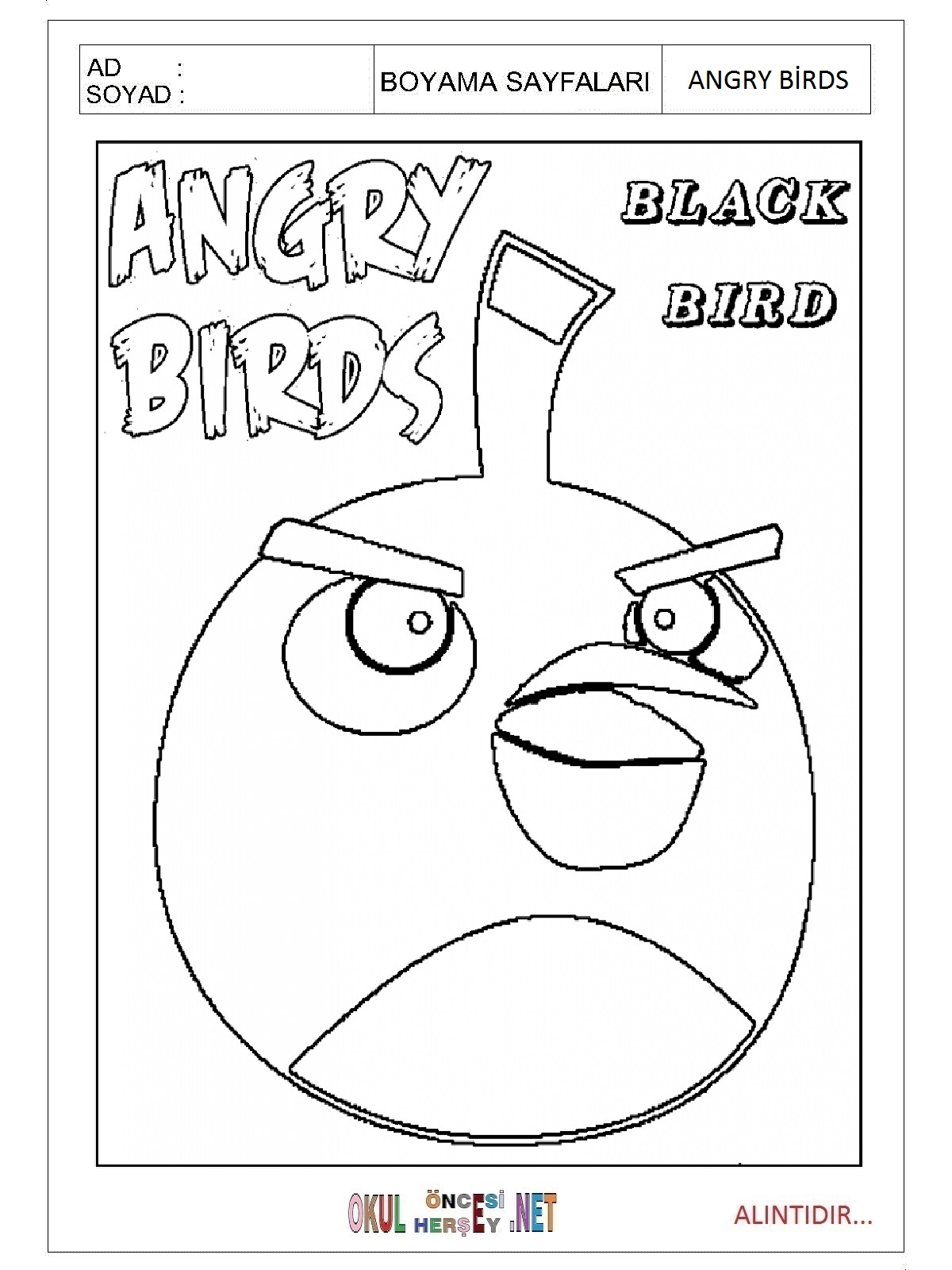 Нарисовать птичку Angry Birds