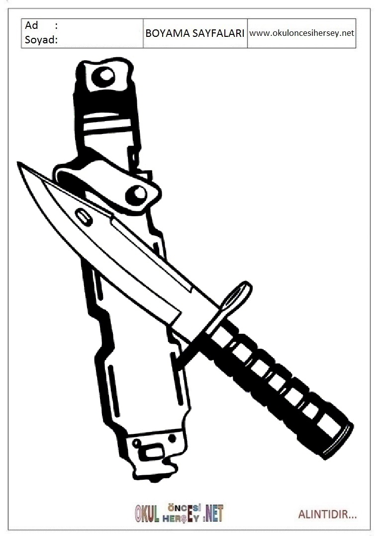 Раскраска стендов нож. Раскраски оружие ножи. Военный нож раскраска. Раскраска нож.