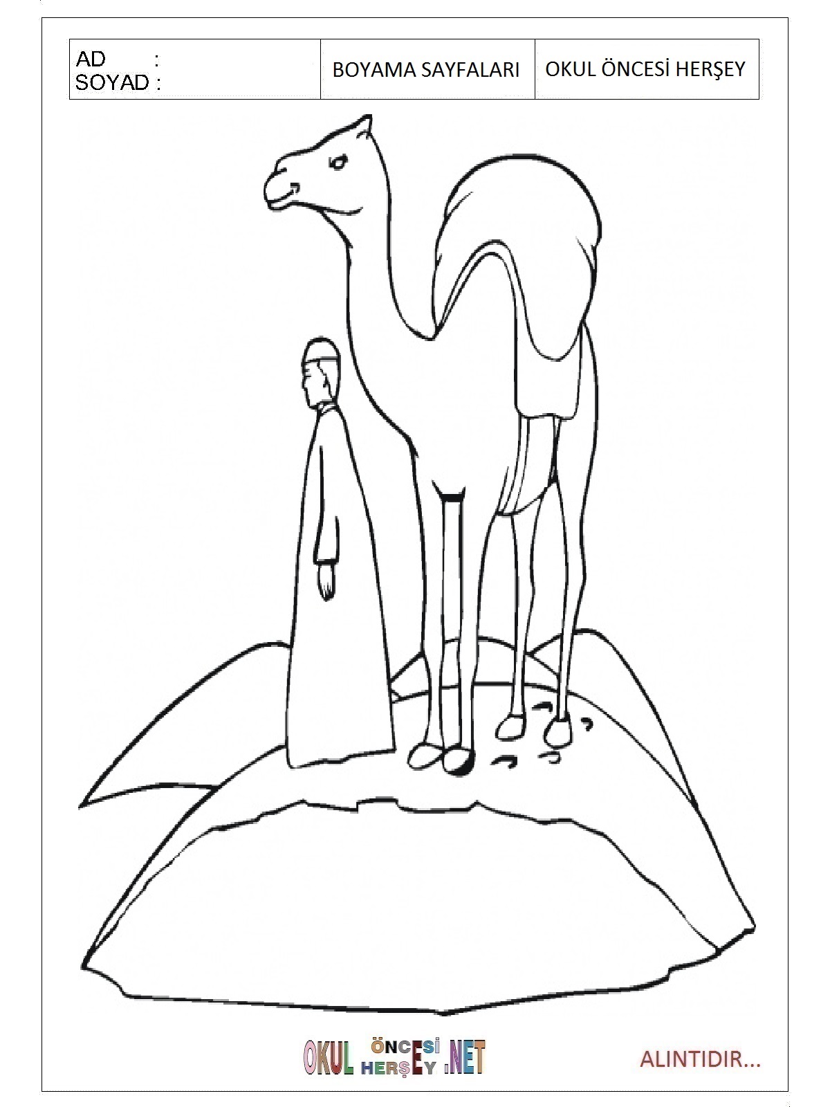 Çocuklar İçin Dinozor Boyama Sayfaları 