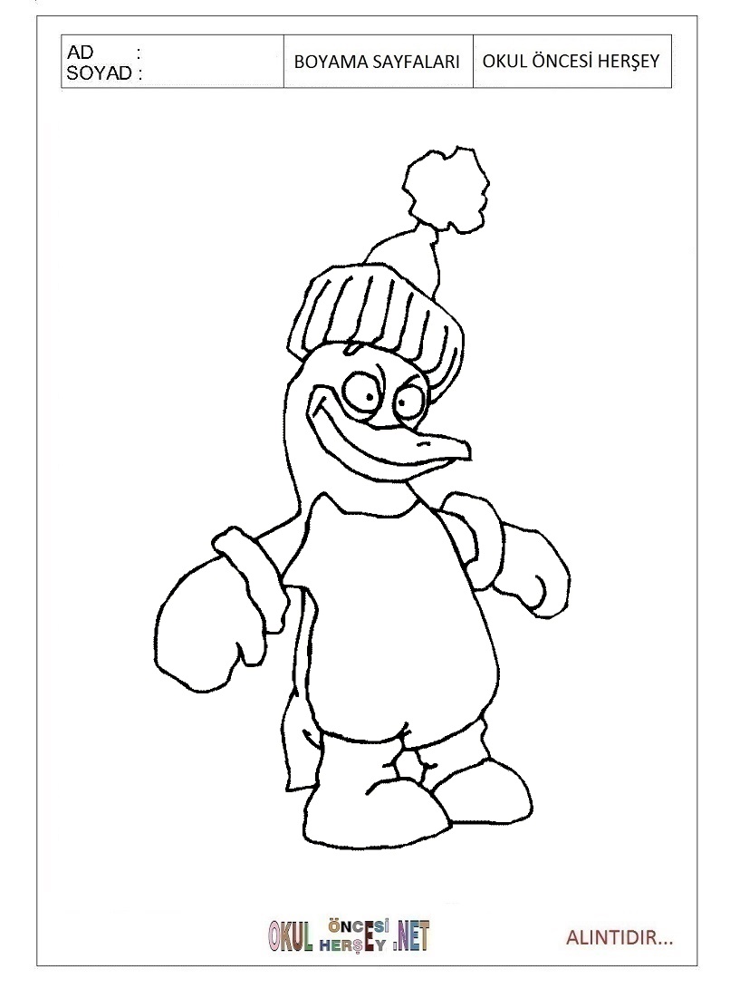 Çocuklar İçin Penguen Boyama Sayfaları 