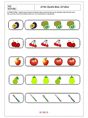 Aynısını Bul Oyunu