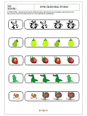 Aynısını Bul Oyunu