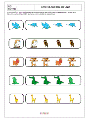 Aynısını Bul Oyunu