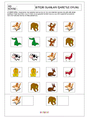 Yanyana Olanları Bul Oyunu