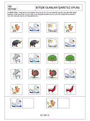 Yanyana Olanları Bul Oyunu