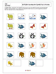 Yanyana Olanları Bul Oyunu