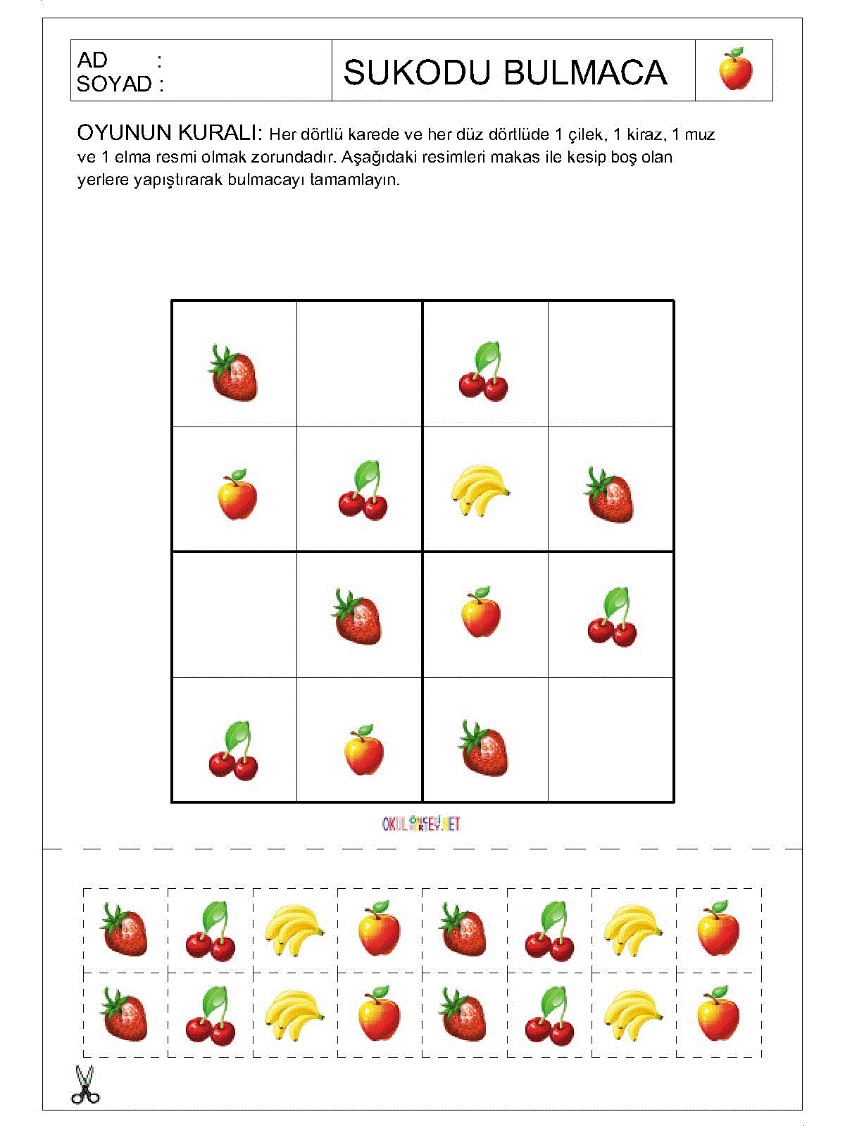 Resimli Sudoku Bulmaca