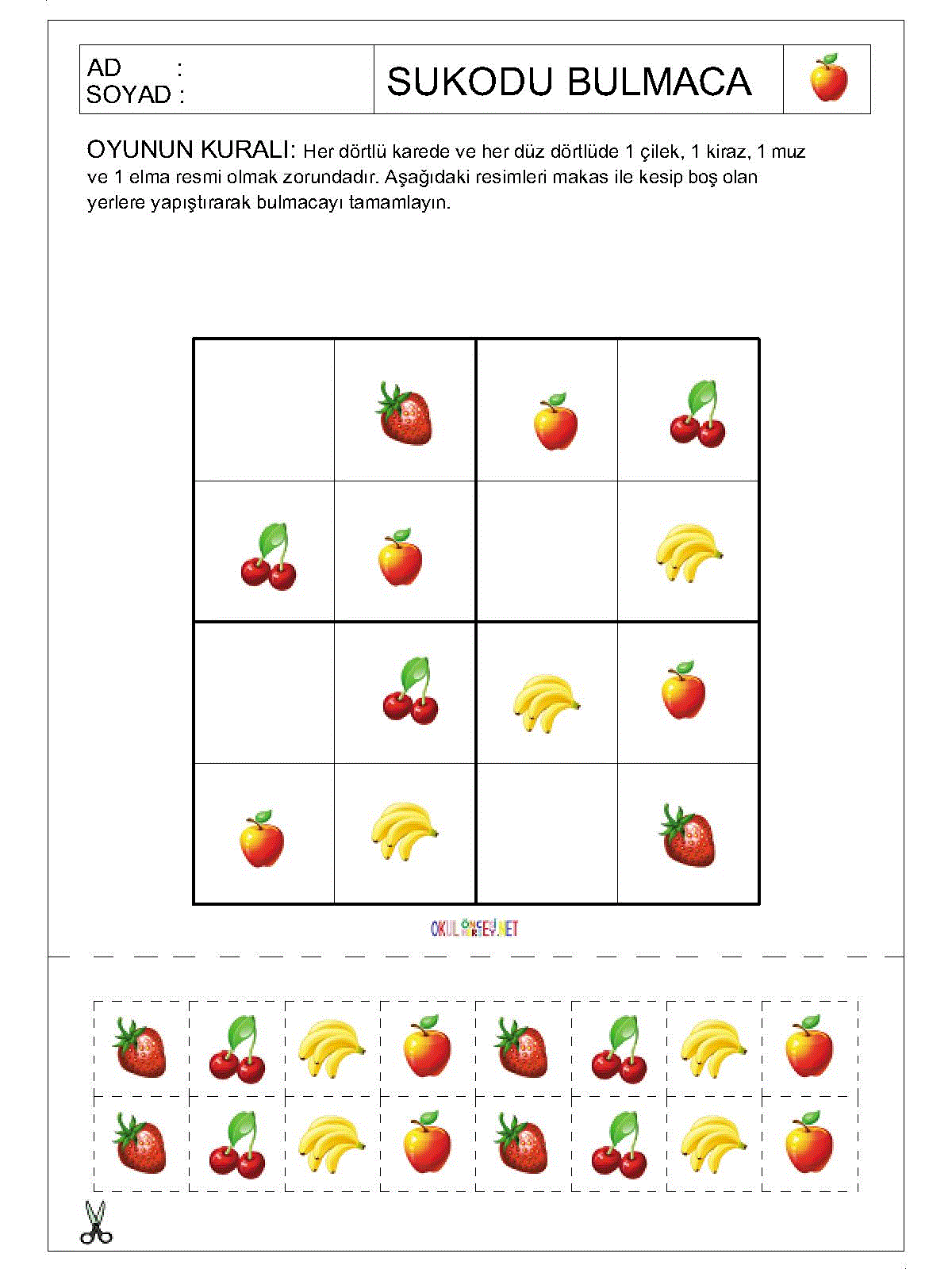 Resimli Sudoku Bulmaca