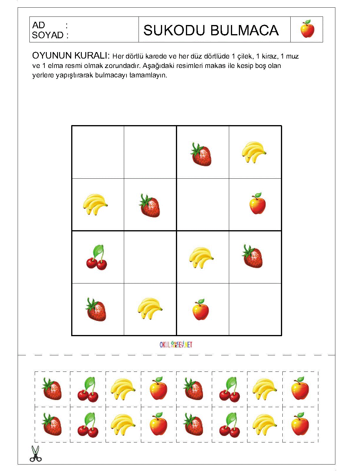 Resimli Sudoku Bulmaca