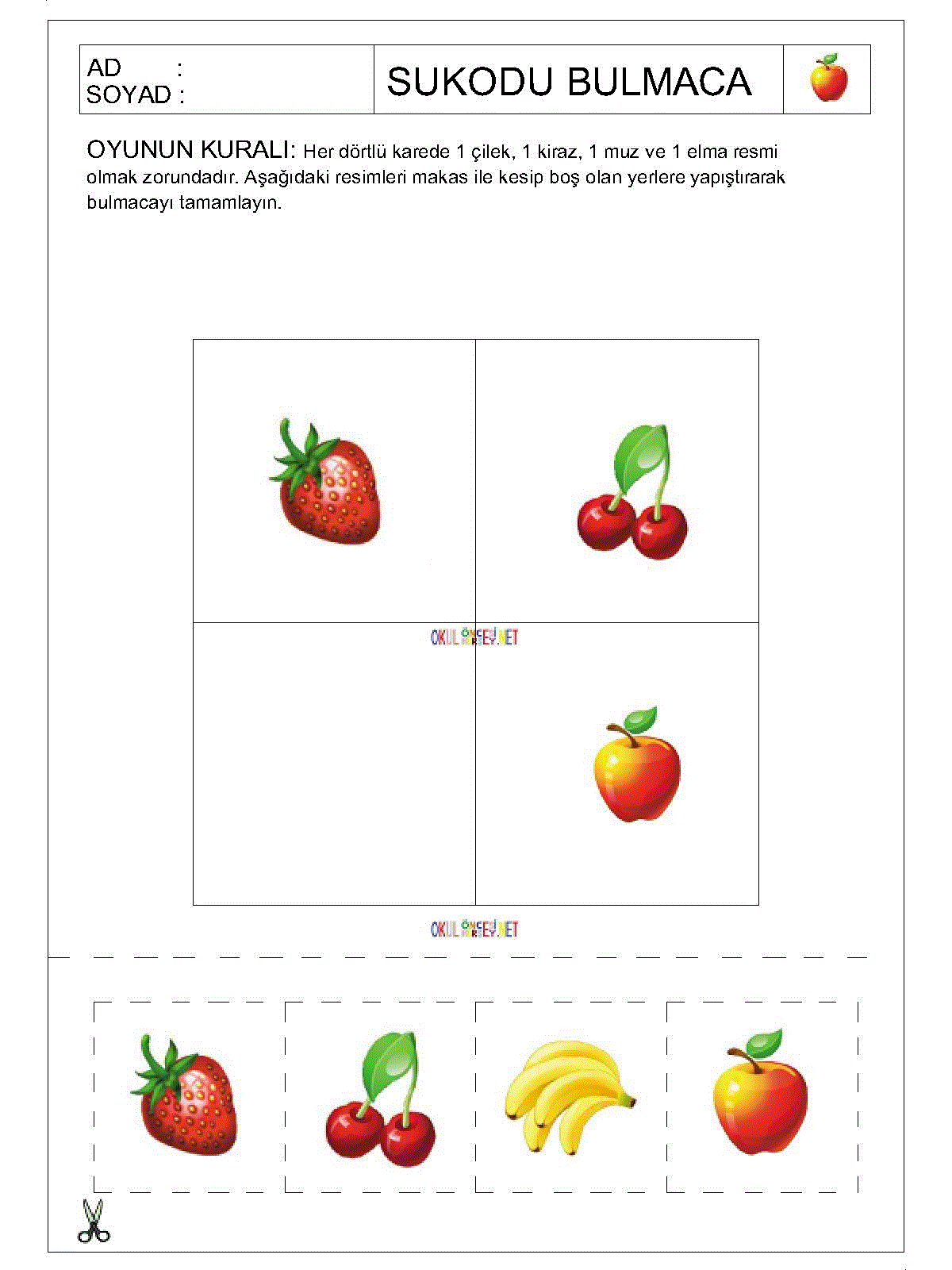 Resimli Sudoku Bulmaca