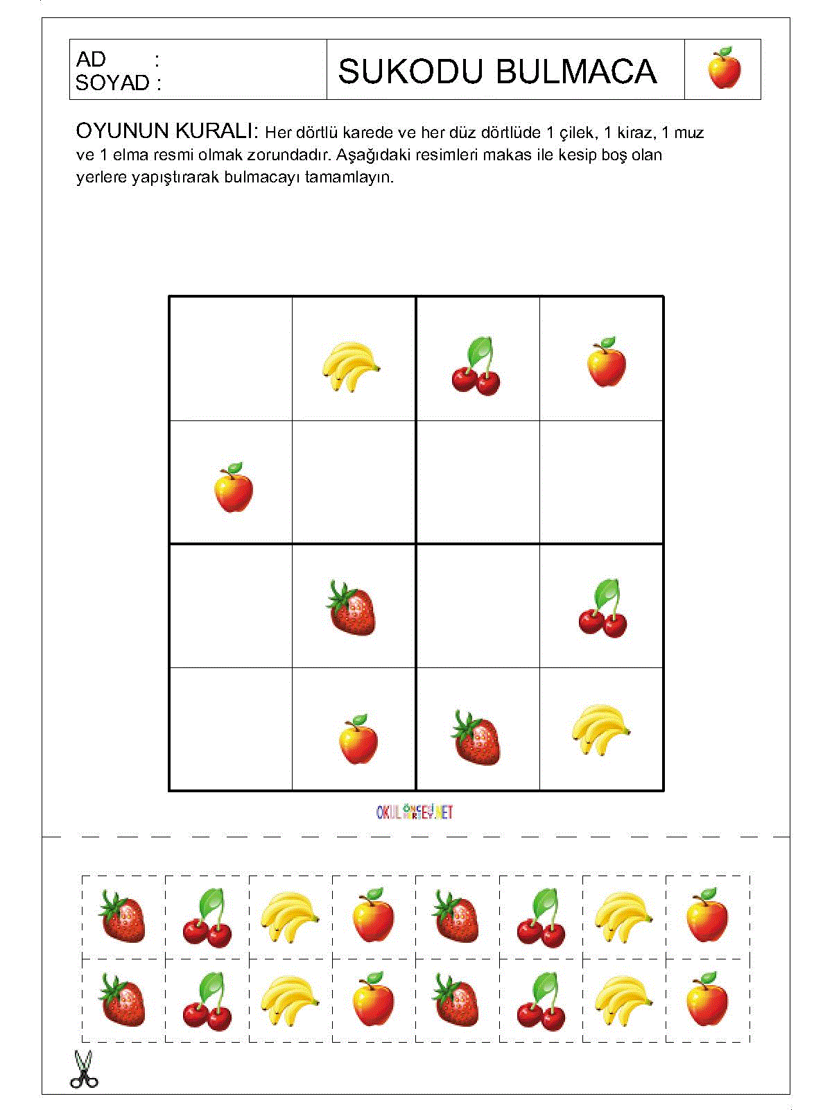 Resimli Sudoku Bulmaca