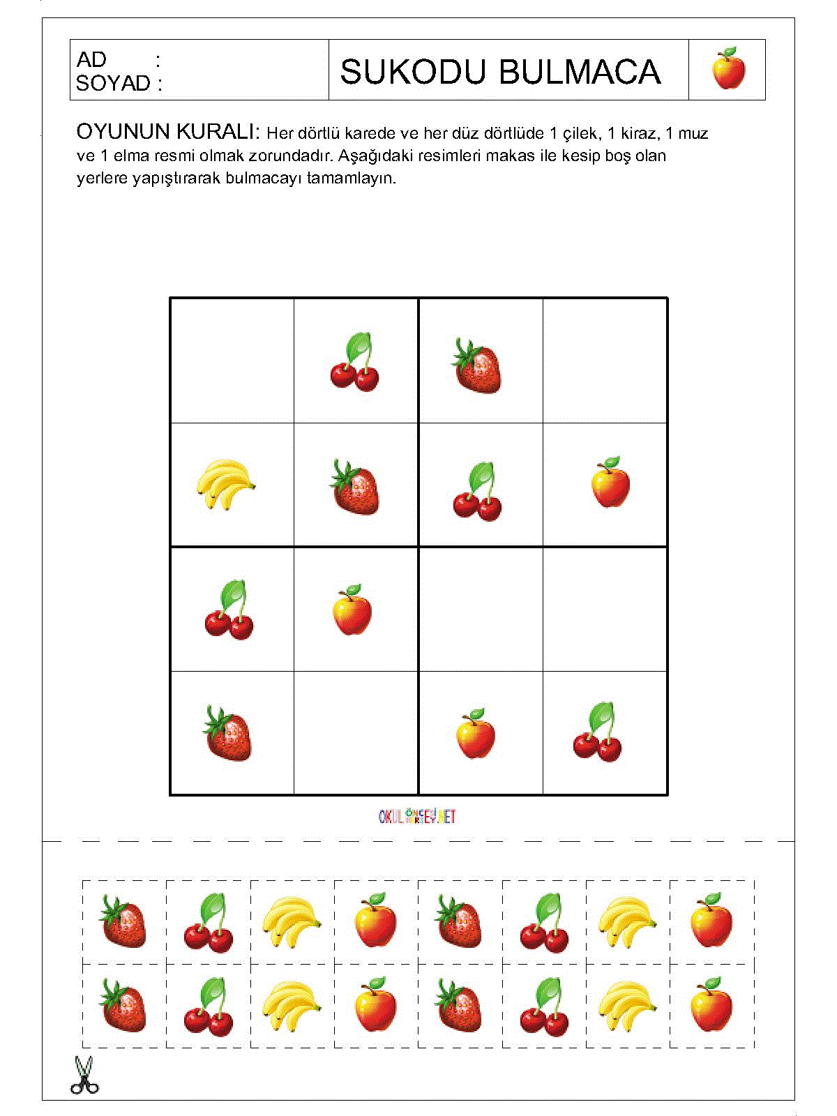 Resimli Sudoku Bulmaca