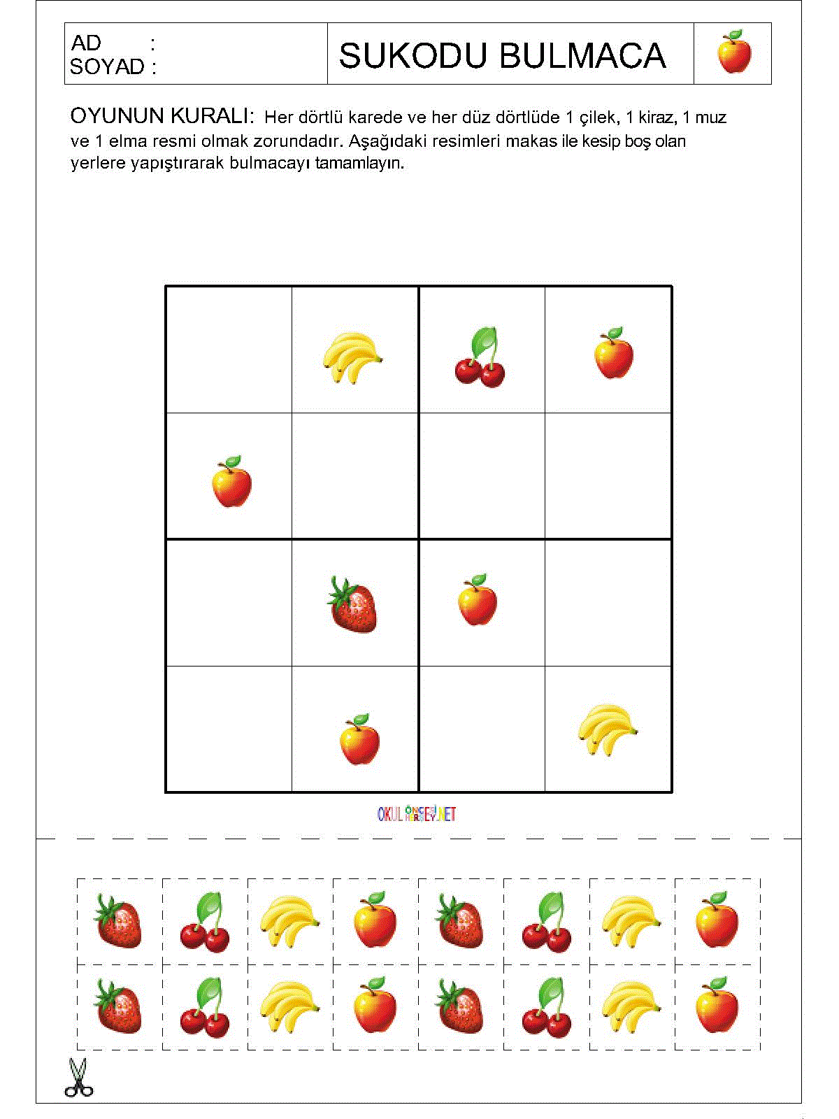 Resimli Sudoku Bulmaca