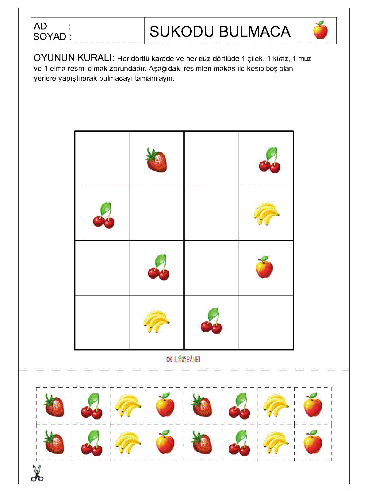 Resimli Sudoku Bulmaca