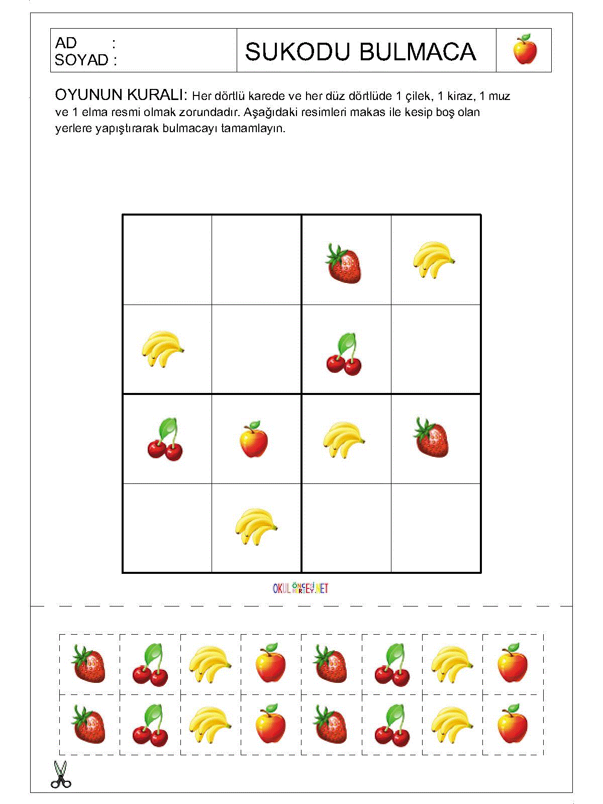 Resimli Sudoku Bulmaca
