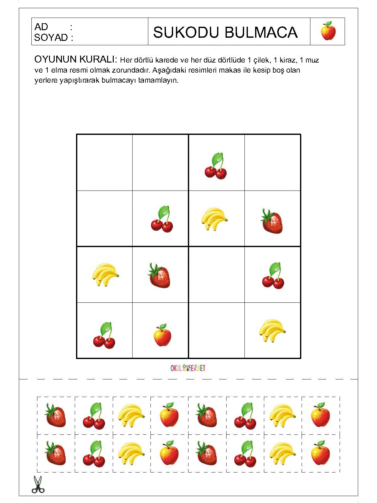 Resimli Sudoku Bulmaca