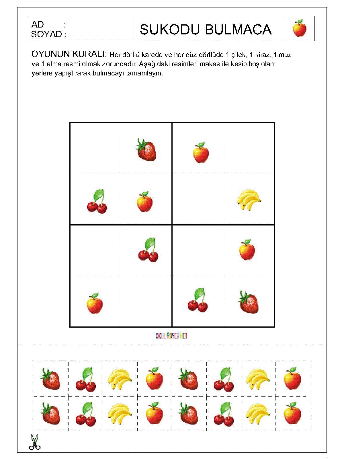 Resimli Sudoku Bulmaca