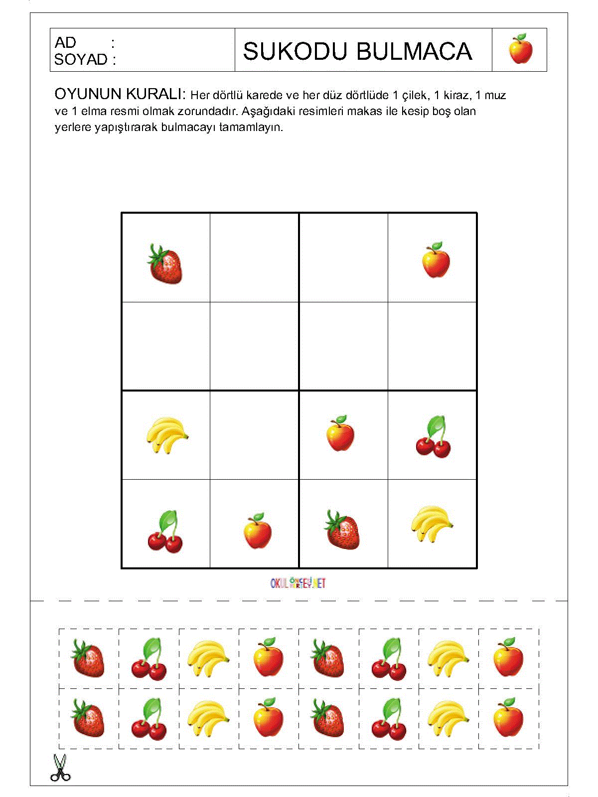Resimli Sudoku Bulmaca