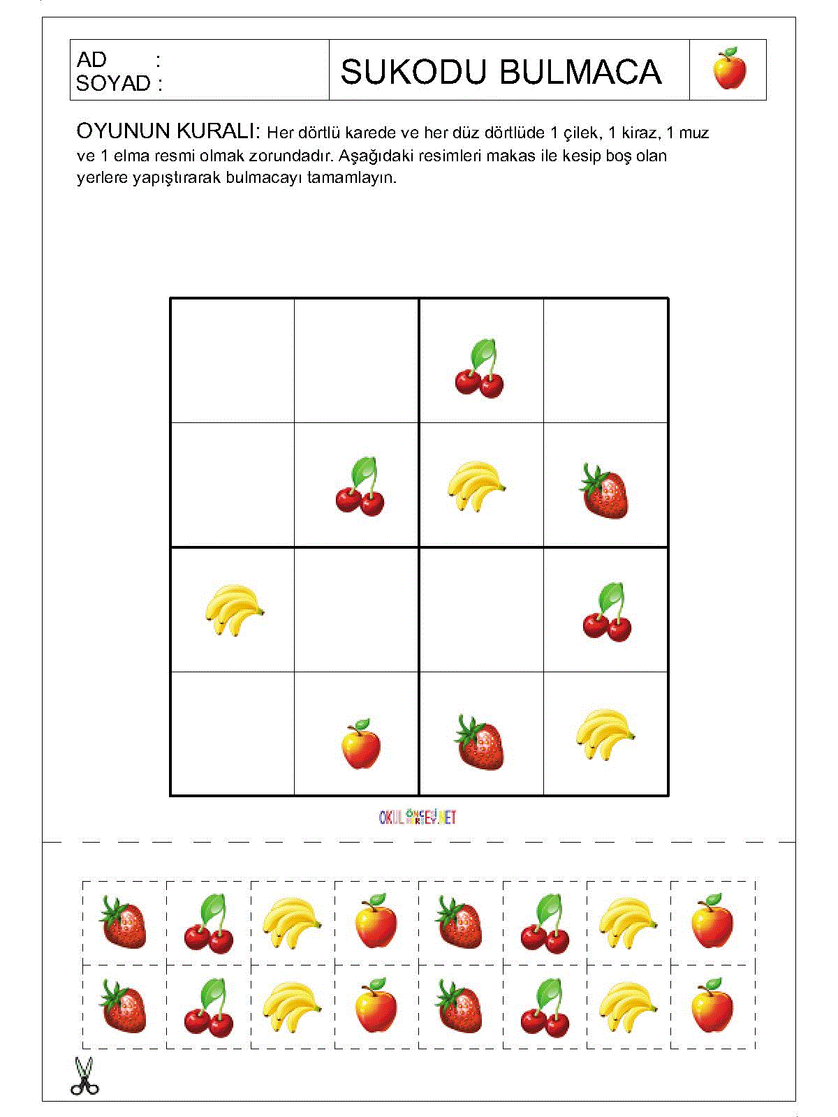 Resimli Sudoku Bulmaca