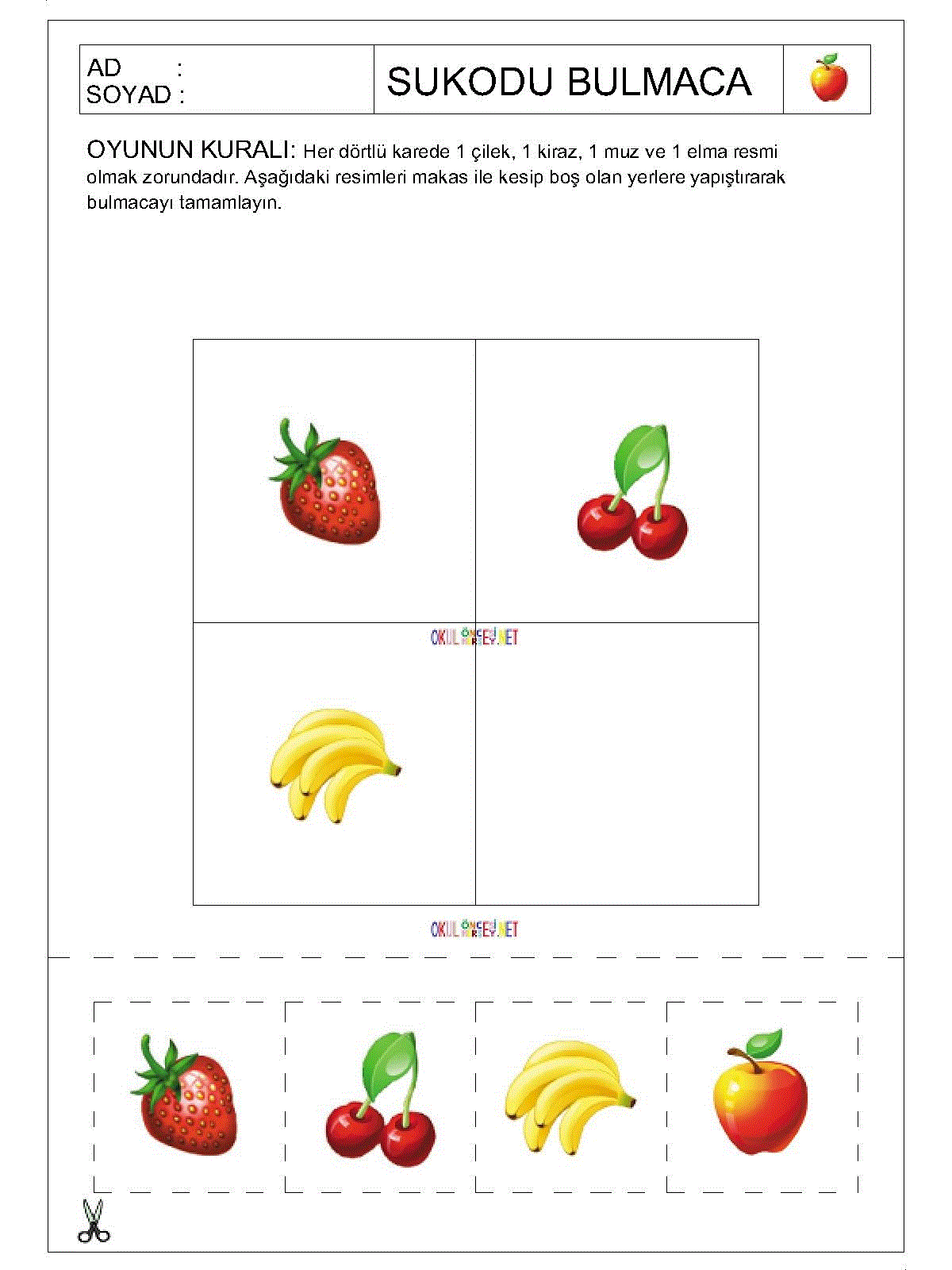 Resimli Sudoku Bulmaca