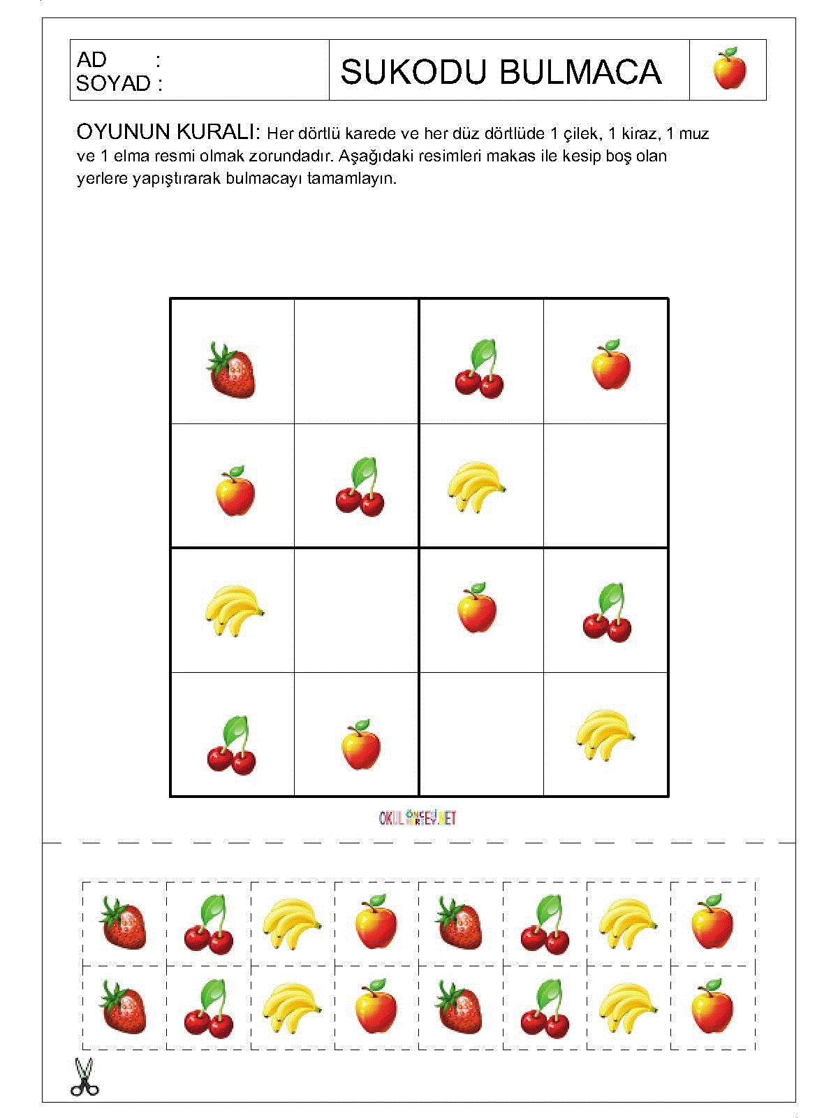 Resimli Sudoku Bulmaca