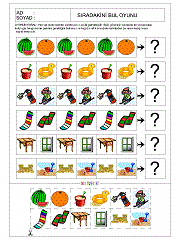 Sıradakini Bul Oyunu