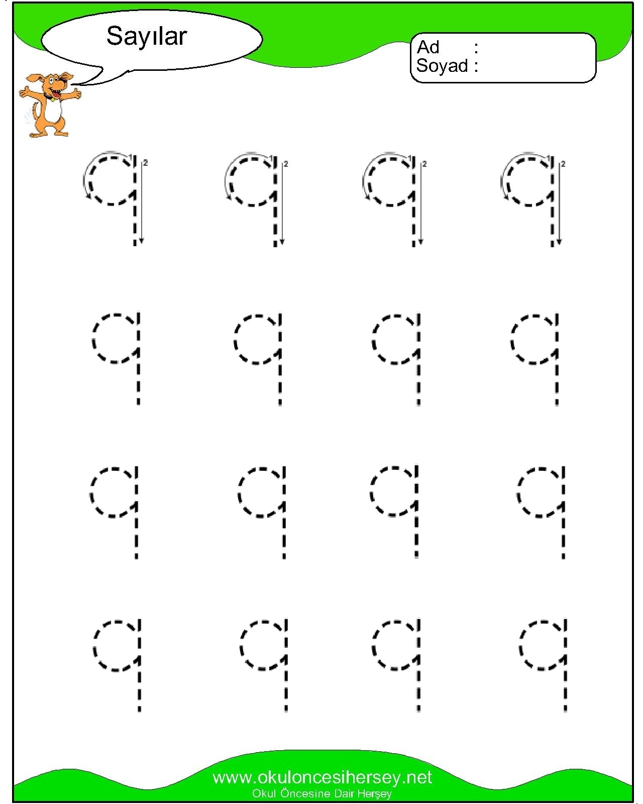 okul öncesi çizgi çalışmaları