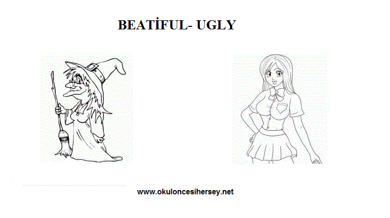 Am beautiful ugly. Beautiful ugly. Pretty ugly картинка для детей. Слова beautiful ugly. Beautiful ugly картинка.