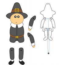 İpli Kukla Şablonları