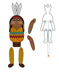 İpli Kukla Şablonları