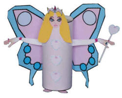 tuvalet kağıdından Prences kukla şablonu