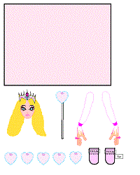 tuvalet kağıdından Prences kukla şablonu