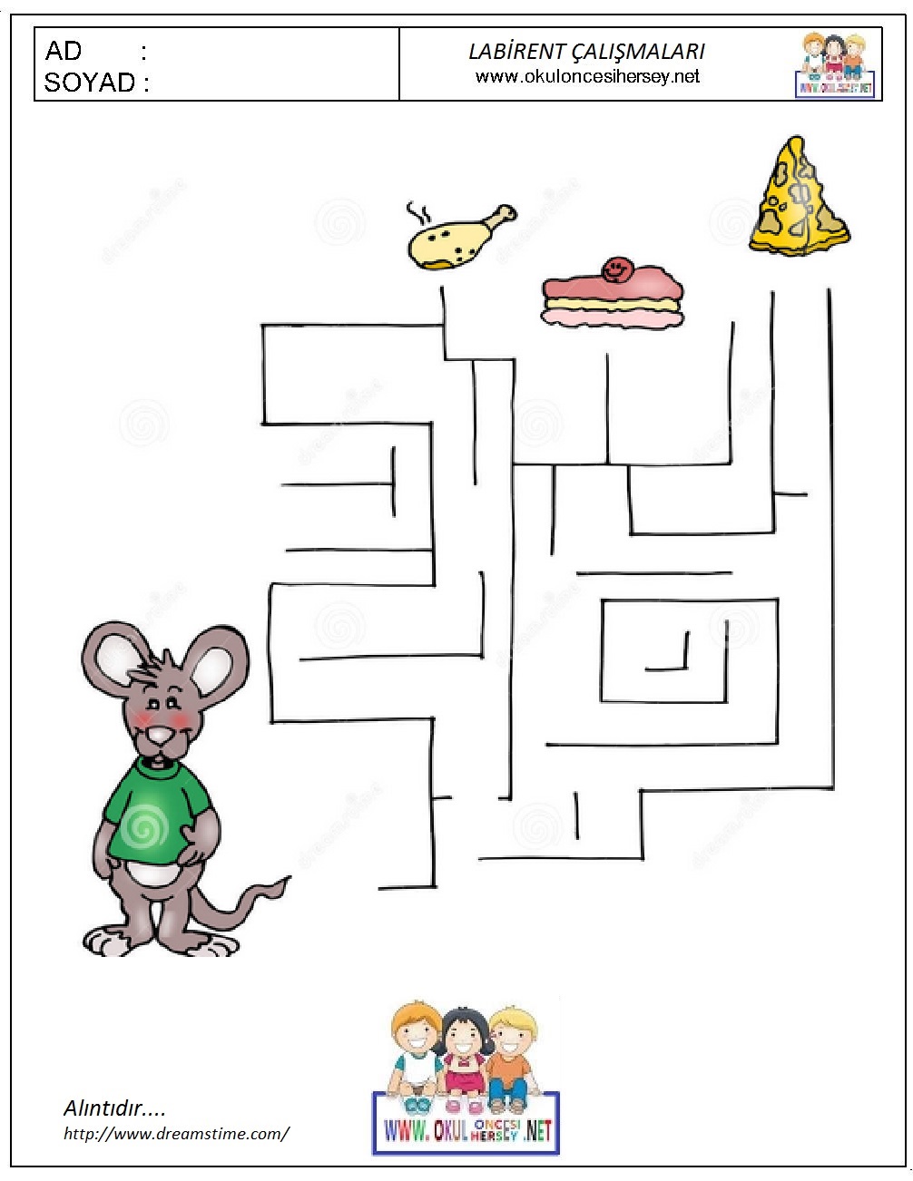 okul öncesi çizgi çalışmaları