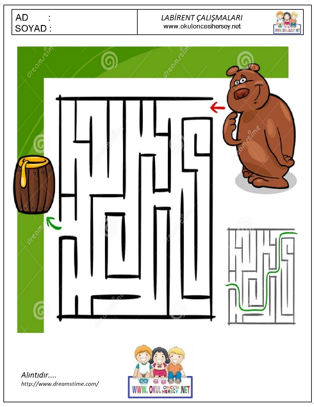 okul öncesi çizgi çalışmaları