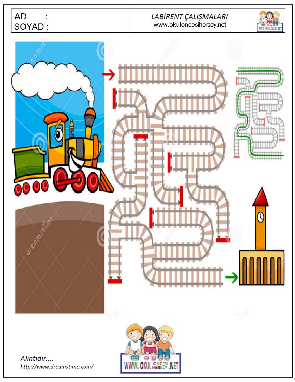 okul öncesi çizgi çalışmaları
