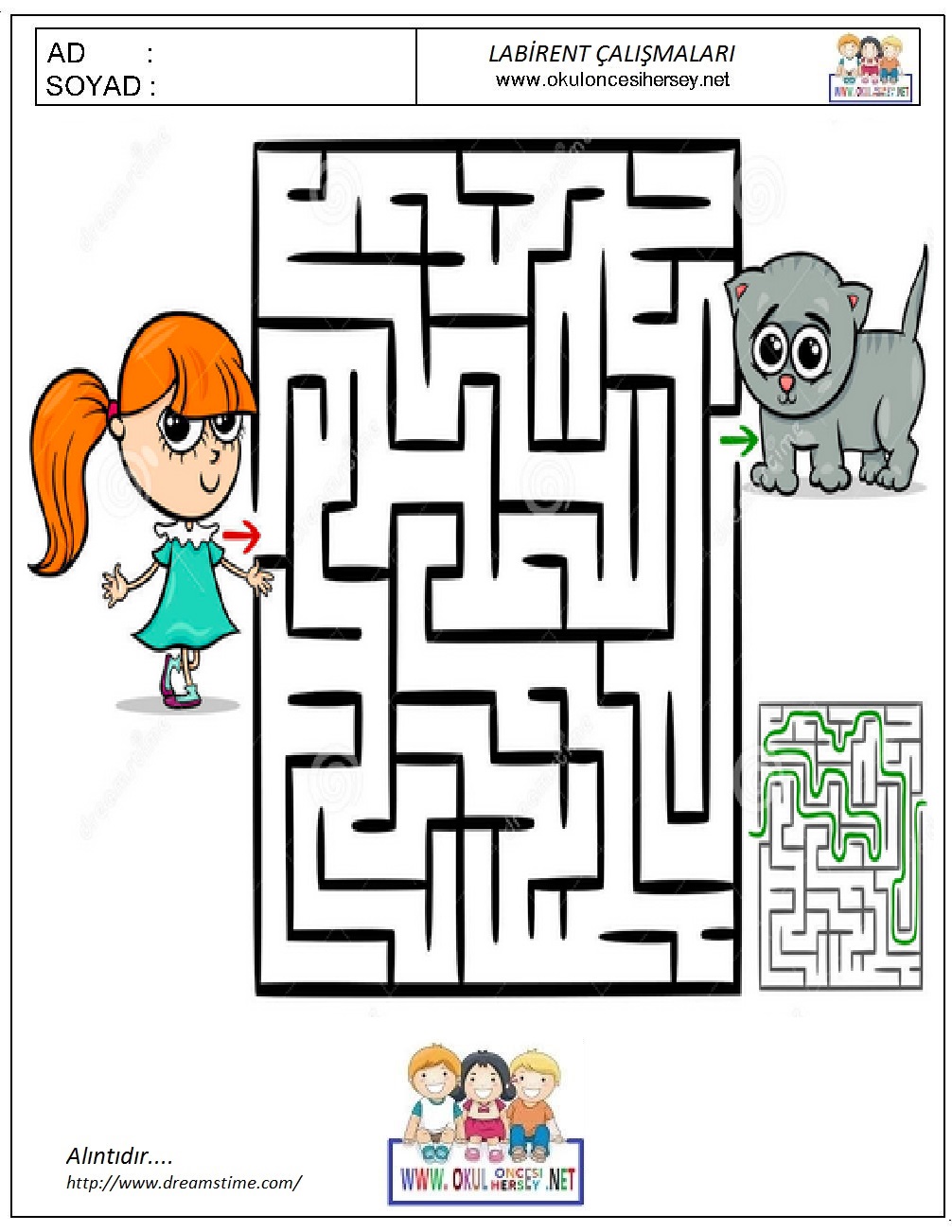 okul öncesi çizgi çalışmaları