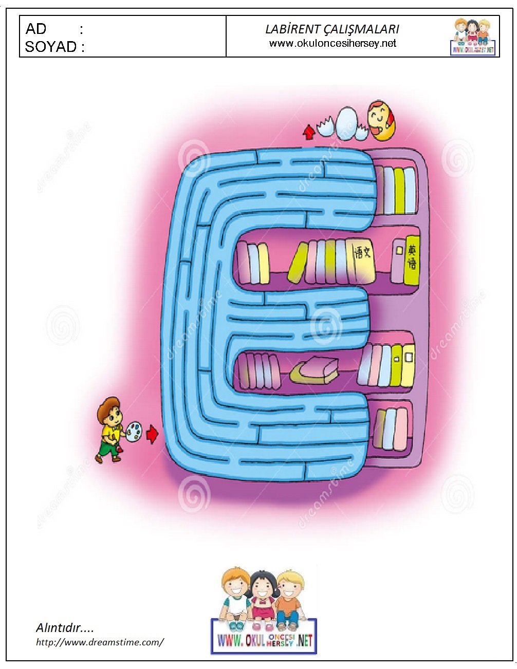 okul öncesi çizgi çalışmaları